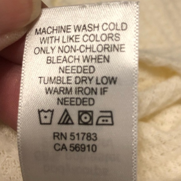 24/7 Maurice’s Womens Soft Wayside Waffle Knot Ecru/Cream Tunic Size Small - Picture 12 of 13